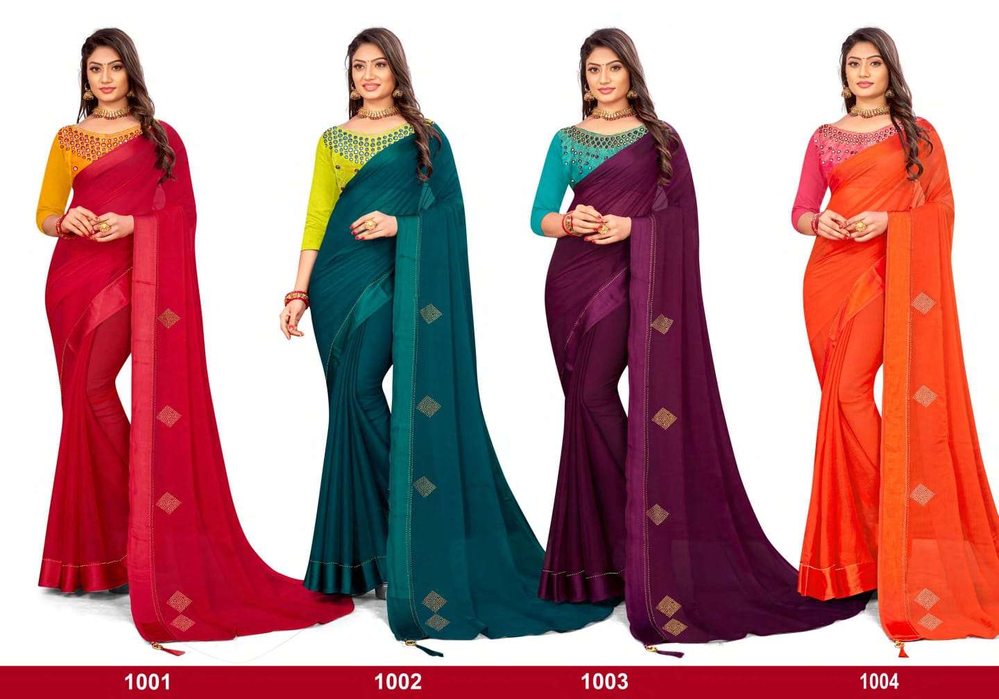 RAASHI BY SEEMA SAREES 1001 TO 1008 SERIES INDIAN TRADITIONAL WEAR COLLECTION BEAUTIFUL STYLISH FANCY COLORFUL PARTY WEAR & OCCASIONAL WEAR SATIN SAREES AT WHOLESALE PRICE