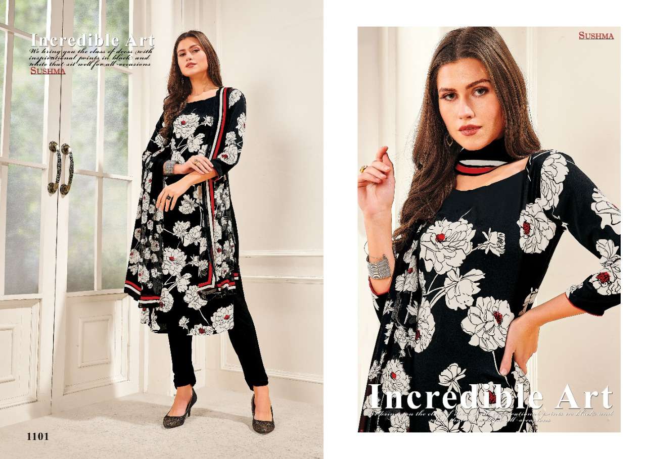 SPOT LIGHT BY SUSHMA 1101 TO 1105 SERIES BEAUTIFUL SUITS COLORFUL STYLISH FANCY CASUAL WEAR & ETHNIC WEAR FANCY DRESSES AT WHOLESALE PRICE