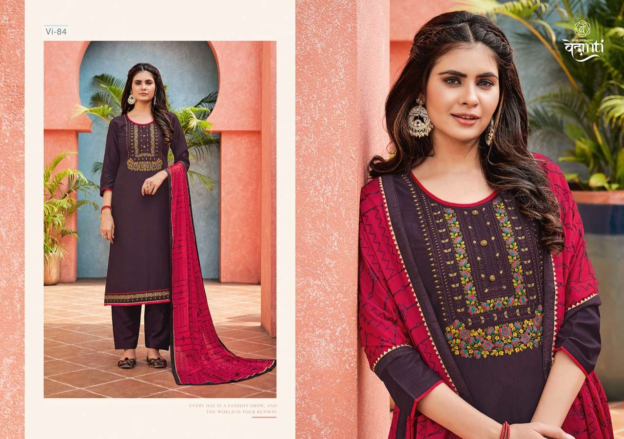 NAZAKAT BY VEDANTI 81 TO 84 SERIES BEAUTIFUL SUITS COLORFUL STYLISH FANCY CASUAL WEAR & ETHNIC WEAR PARAMPARA SILK DRESSES AT WHOLESALE PRICE