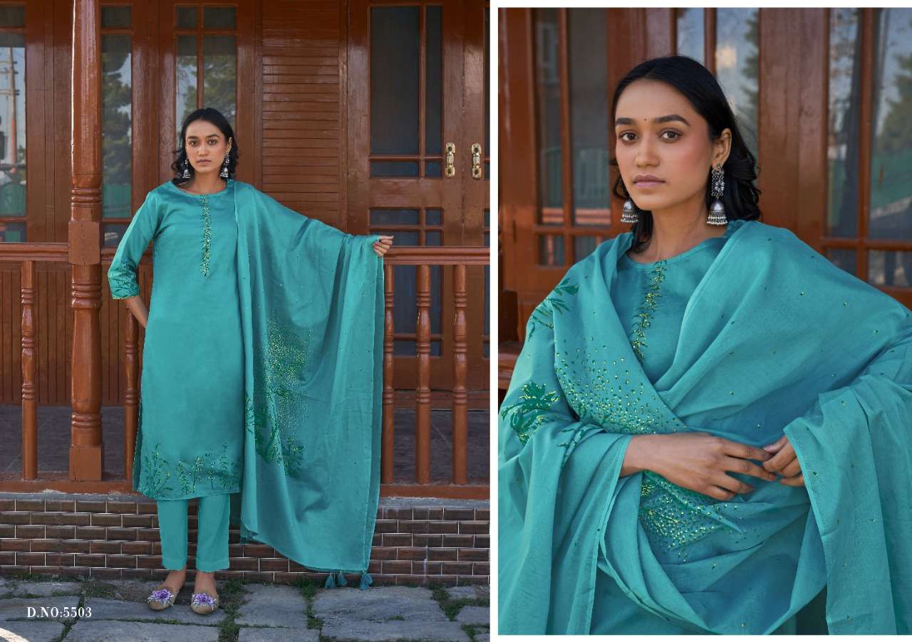 PRISHA BY KALAKIRTI 5501 TO 5508 SERIES BEAUTIFUL SUITS COLORFUL STYLISH FANCY CASUAL WEAR & ETHNIC WEAR PURE JAM SATIN PRINT DRESSES AT WHOLESALE PRICE