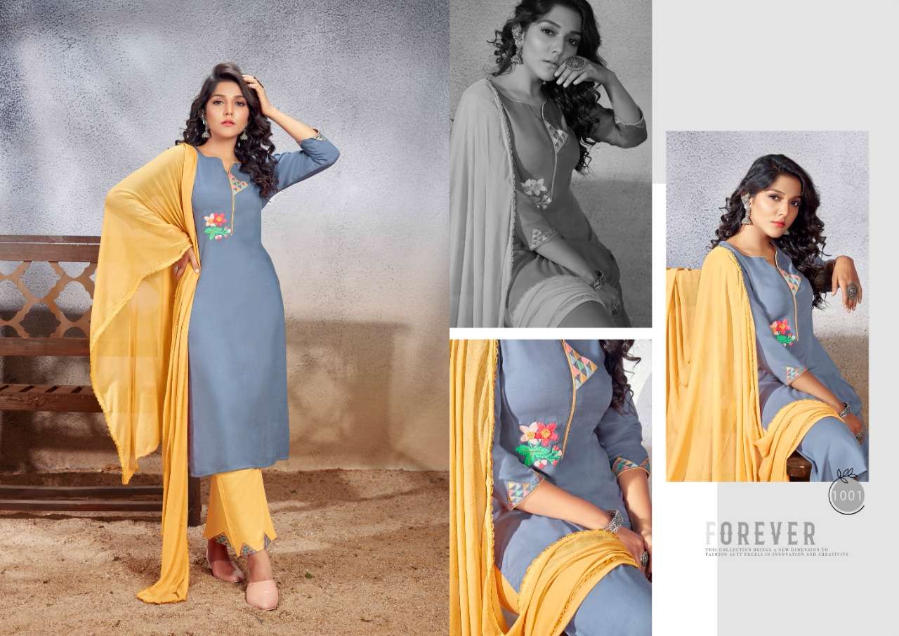 SHELJA BY JOURNEY 1001 TO 1008 SERIES BEAUTIFUL SUITS COLORFUL STYLISH FANCY CASUAL WEAR & ETHNIC WEAR RAYON WITH WORK DRESSES AT WHOLESALE PRICE