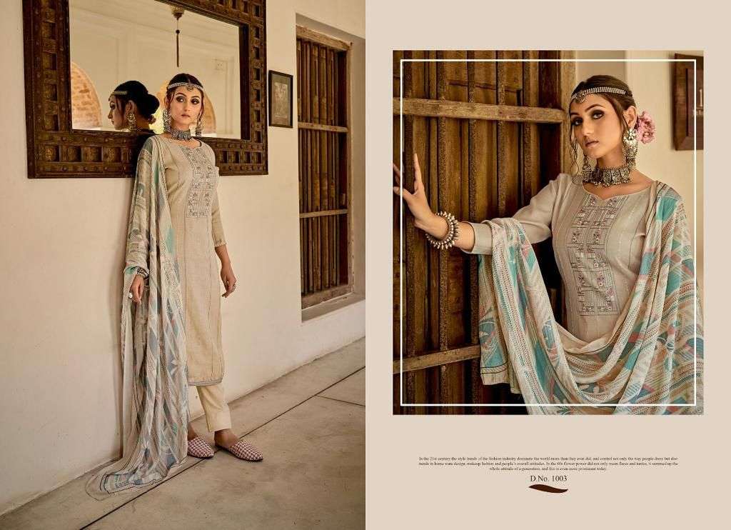 TAAJ BY SELTOS 1001 TO 1006 SERIES BEAUTIFUL SUITS COLORFUL STYLISH FANCY CASUAL WEAR & ETHNIC WEAR FANCY DRESSES AT WHOLESALE PRICE