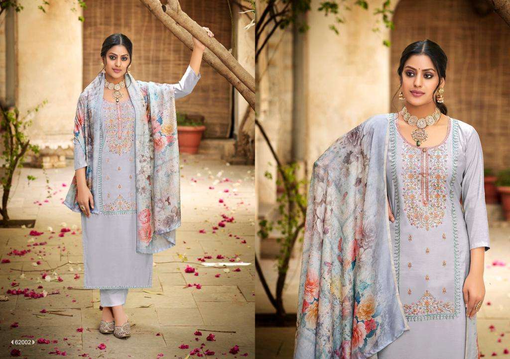 AFREEN BY SELTOS 62001 TO 62006 SERIES BEAUTIFUL SUITS COLORFUL STYLISH FANCY CASUAL WEAR & ETHNIC WEAR PURE COTTON SILK DRESSES AT WHOLESALE PRICE