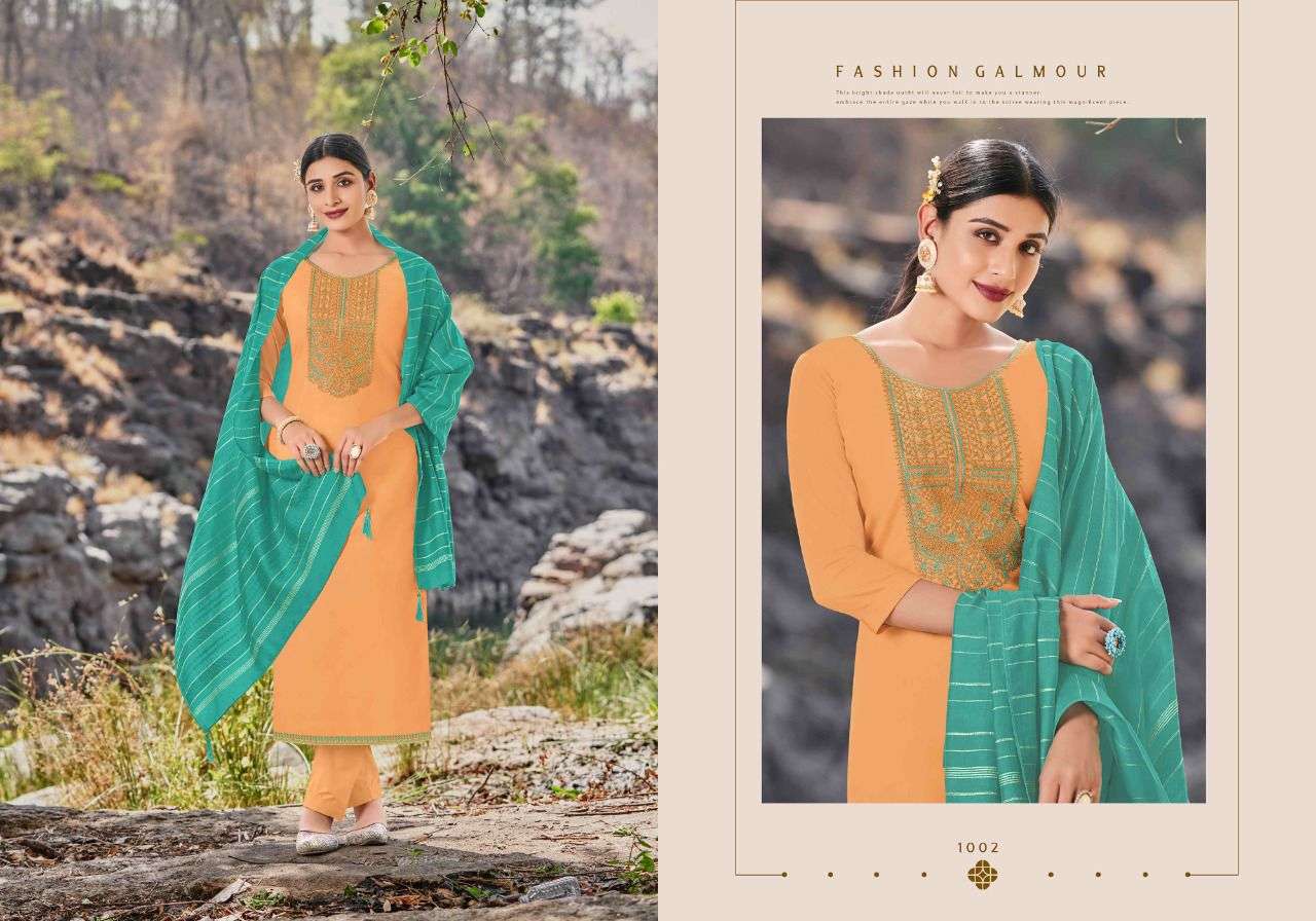 RAZIYA BY SAFFRON 1001 TO 1006 SERIES BEAUTIFUL SUITS COLORFUL STYLISH FANCY CASUAL WEAR & ETHNIC WEAR PURE LAWN COTTON DRESSES AT WHOLESALE PRICE