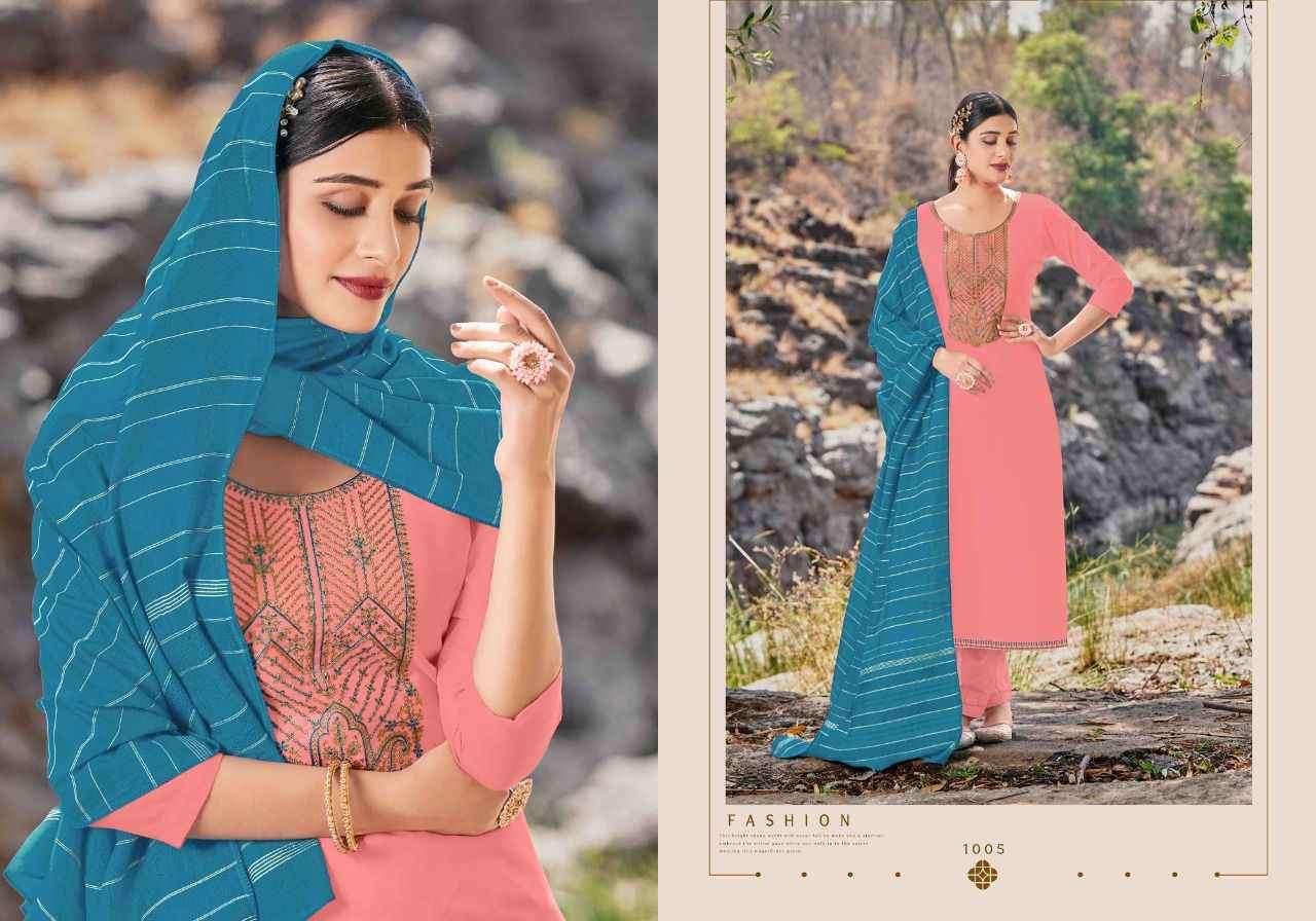 RAZIYA BY SAFFRON 1001 TO 1006 SERIES BEAUTIFUL SUITS COLORFUL STYLISH FANCY CASUAL WEAR & ETHNIC WEAR PURE LAWN COTTON DRESSES AT WHOLESALE PRICE