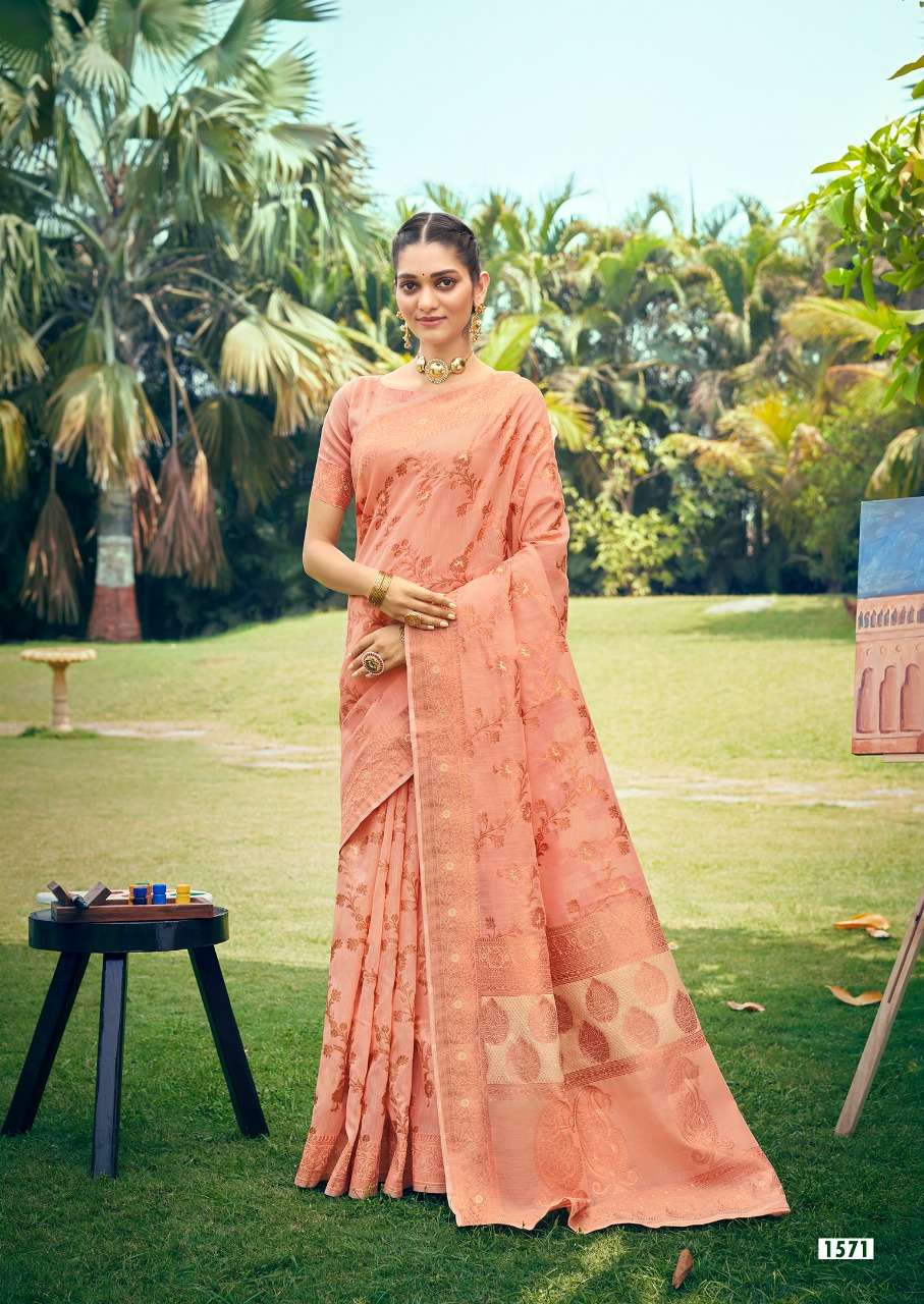 SHAKTI BY REVANTA 1571 TO 1575 SERIES INDIAN TRADITIONAL WEAR COLLECTION BEAUTIFUL STYLISH FANCY COLORFUL PARTY WEAR & OCCASIONAL WEAR PURE SILK SAREES AT WHOLESALE PRICE