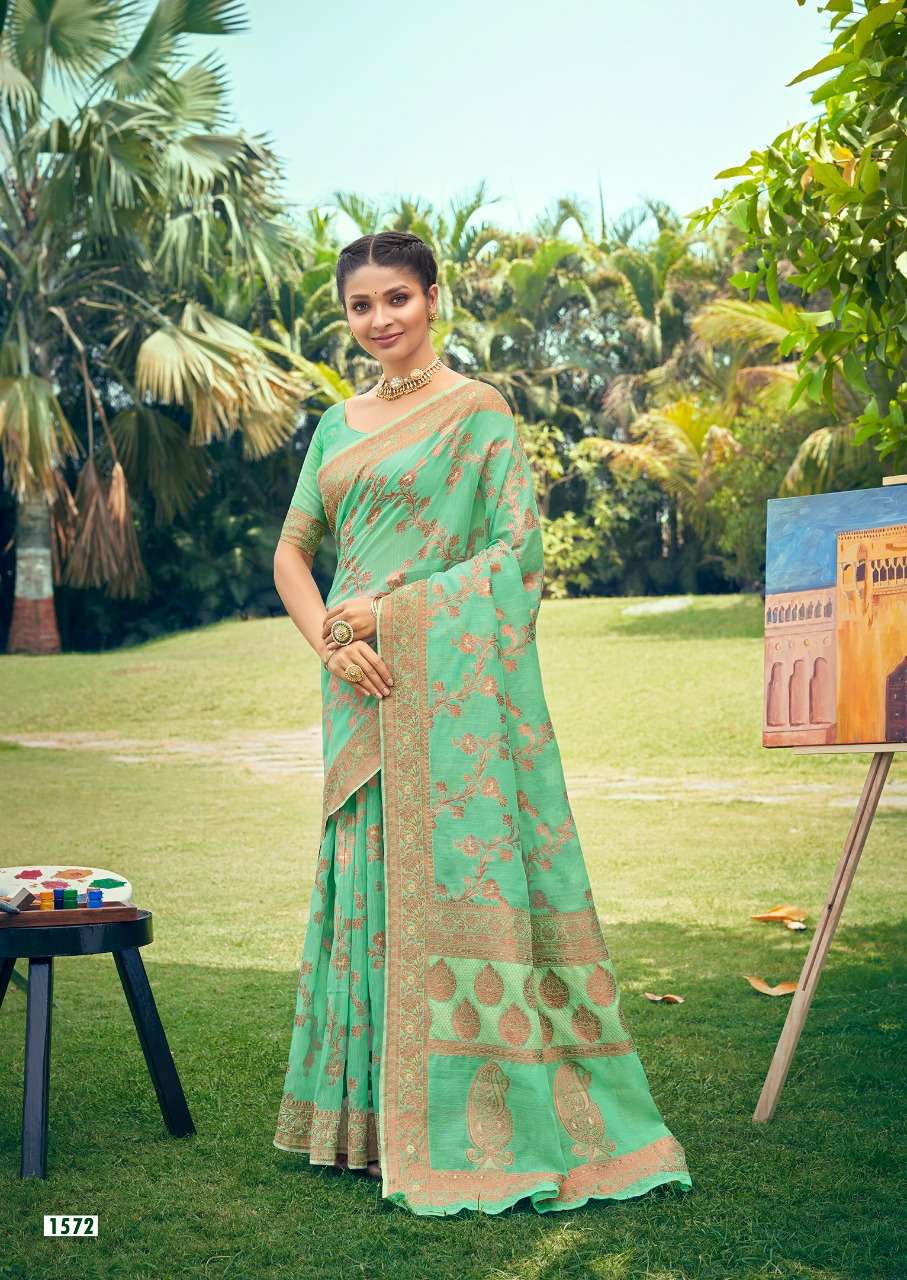 SHAKTI BY REVANTA 1571 TO 1575 SERIES INDIAN TRADITIONAL WEAR COLLECTION BEAUTIFUL STYLISH FANCY COLORFUL PARTY WEAR & OCCASIONAL WEAR PURE SILK SAREES AT WHOLESALE PRICE
