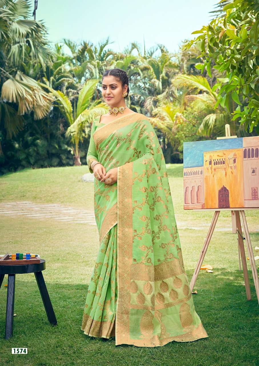 SHAKTI BY REVANTA 1571 TO 1575 SERIES INDIAN TRADITIONAL WEAR COLLECTION BEAUTIFUL STYLISH FANCY COLORFUL PARTY WEAR & OCCASIONAL WEAR PURE SILK SAREES AT WHOLESALE PRICE