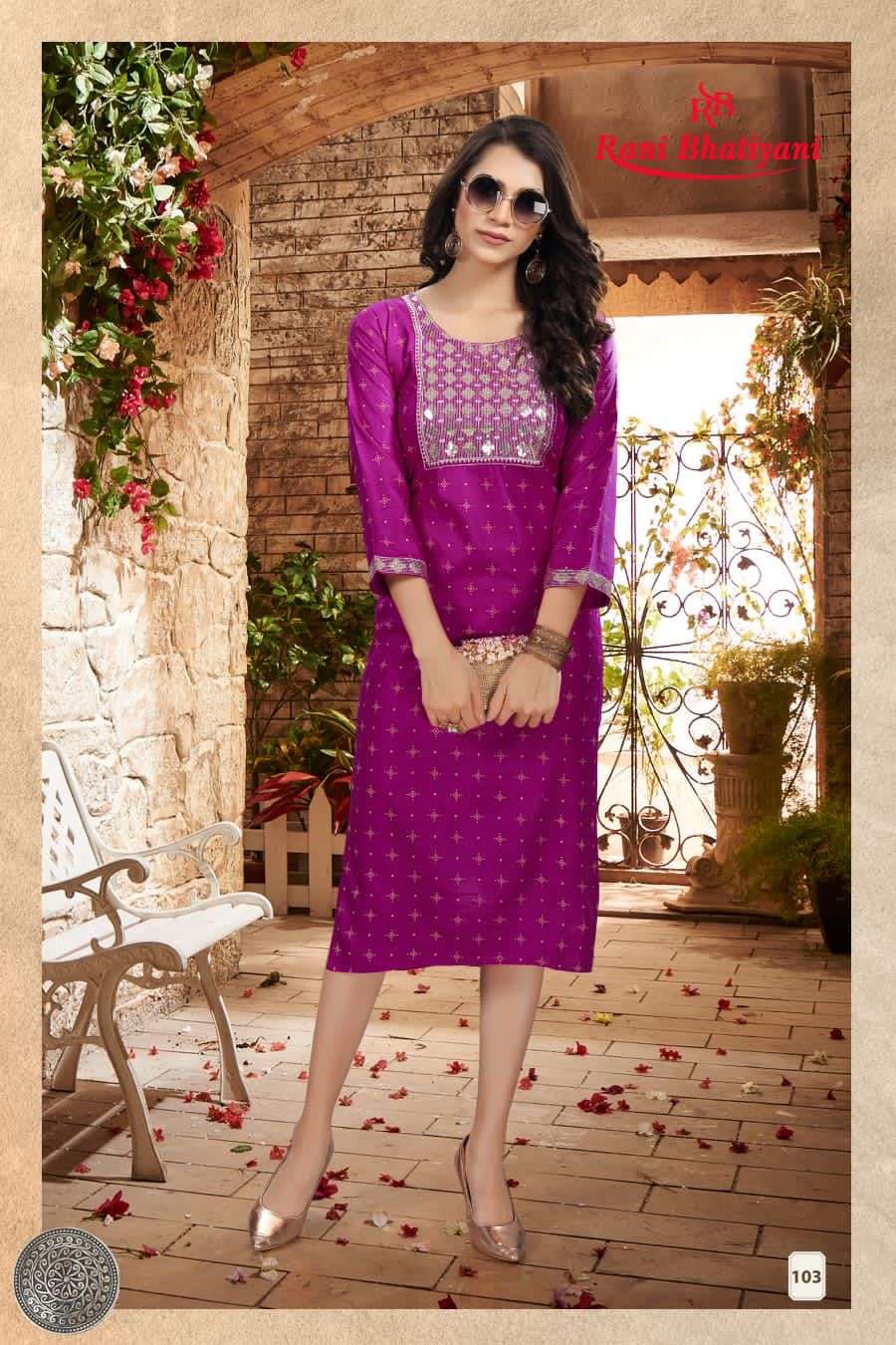 POSHAK VOL-4 BY RANI BHATIYANI 101 TO 108 SERIES DESIGNER STYLISH FANCY COLORFUL BEAUTIFUL PARTY WEAR & ETHNIC WEAR COLLECTION RAYON FOIL KURTIS AT WHOLESALE PRICE
