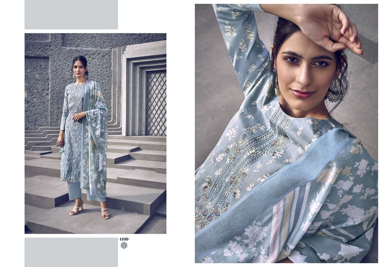 MYSTIC SUMMER BY RANG 1109 TO 1116 SERIES BEAUTIFUL SUITS COLORFUL STYLISH FANCY CASUAL WEAR & ETHNIC WEAR PURE LAWN COTTON PRINT DRESSES AT WHOLESALE PRICE