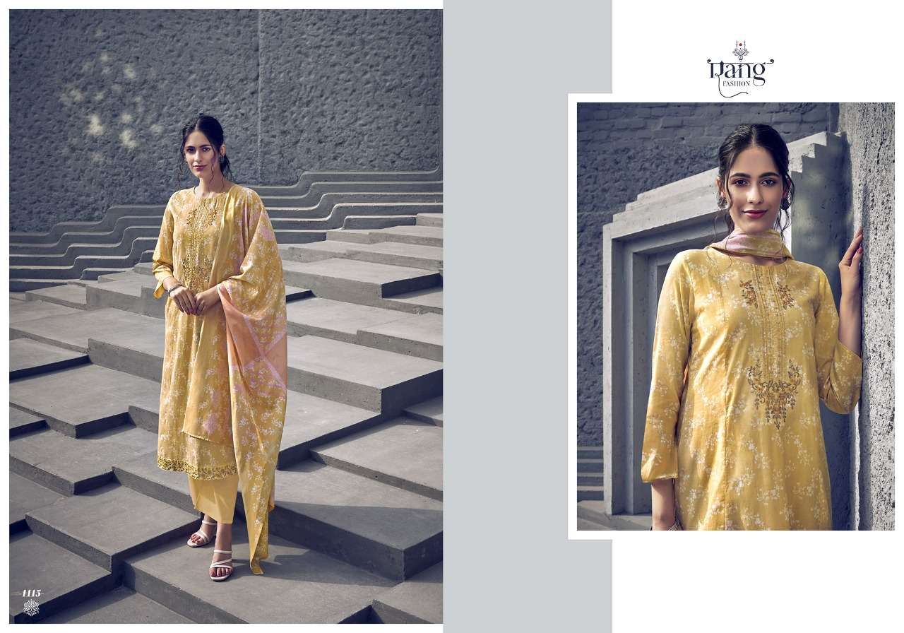 MYSTIC SUMMER BY RANG 1109 TO 1116 SERIES BEAUTIFUL SUITS COLORFUL STYLISH FANCY CASUAL WEAR & ETHNIC WEAR PURE LAWN COTTON PRINT DRESSES AT WHOLESALE PRICE