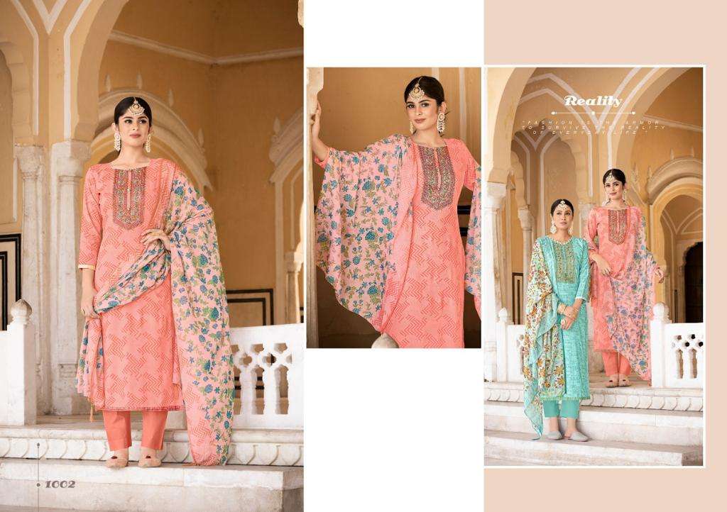 NASHEEN BY SELTOS 1001 TO 1008 SERIES BEAUTIFUL SUITS COLORFUL STYLISH FANCY CASUAL WEAR & ETHNIC WEAR PURE RAYON PRINT DRESSES AT WHOLESALE PRICE