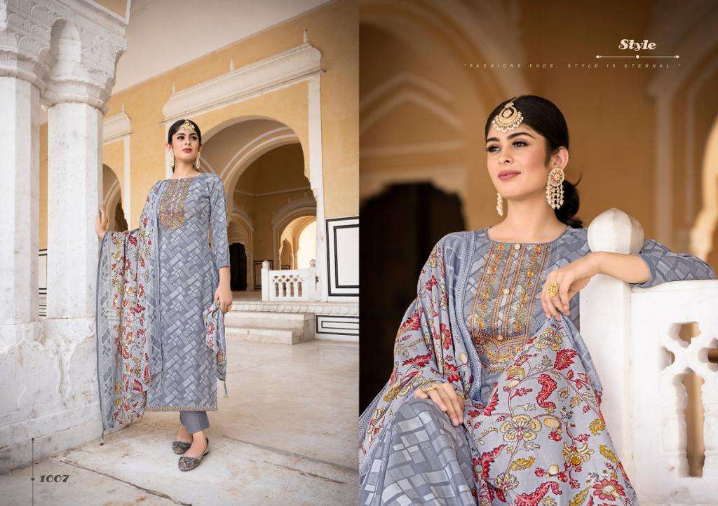 NASHEEN BY SELTOS 1001 TO 1008 SERIES BEAUTIFUL SUITS COLORFUL STYLISH FANCY CASUAL WEAR & ETHNIC WEAR PURE RAYON PRINT DRESSES AT WHOLESALE PRICE