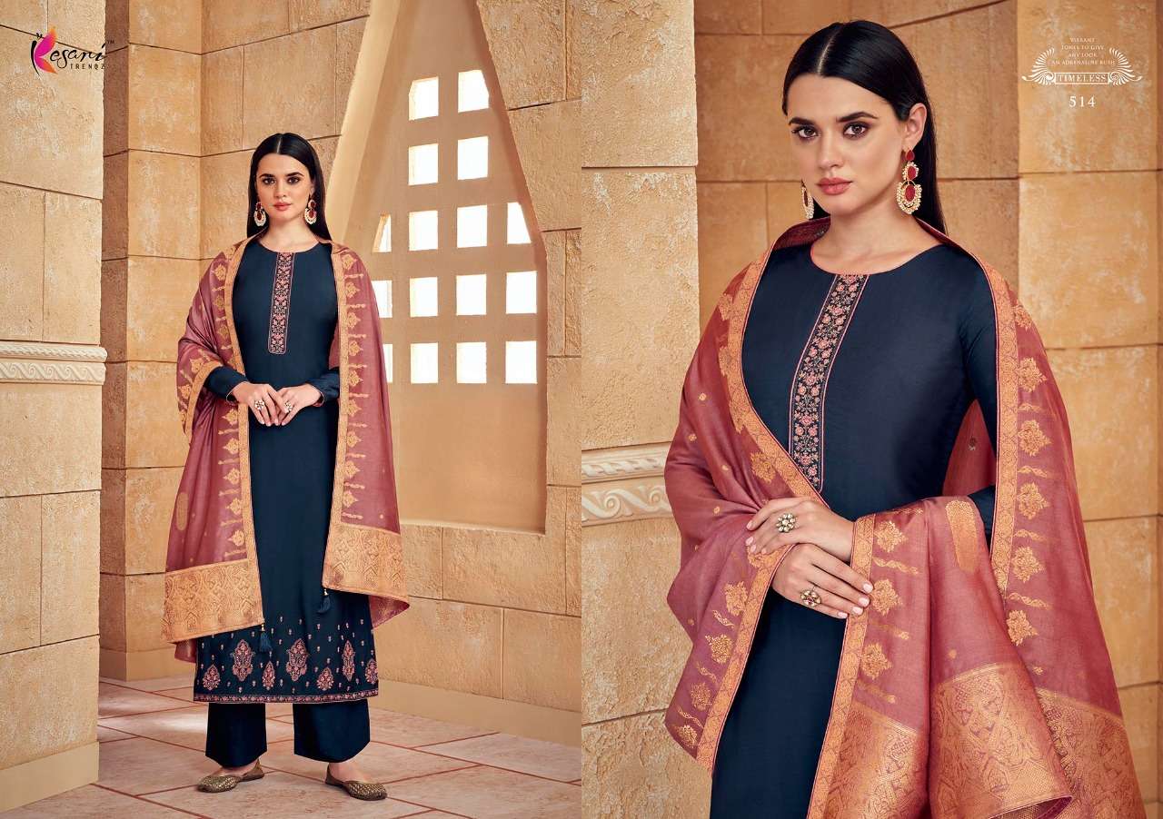 Masakali Vol-3 By Kesari Trendz 513 To 518 Series Beautiful Suits Colorful Stylish Fancy Casual Wear & Ethnic Wear Pure Viscose Muslin Embroidered Dresses At Wholesale Price