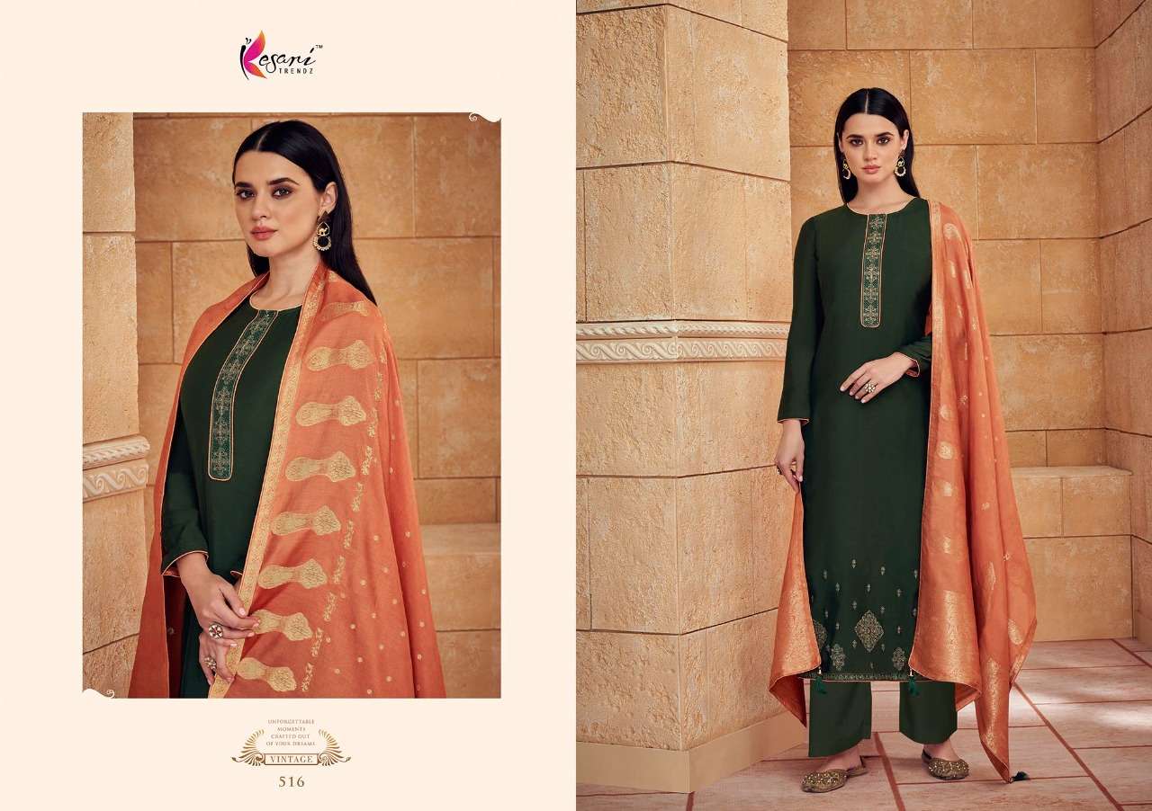 Masakali Vol-3 By Kesari Trendz 513 To 518 Series Beautiful Suits Colorful Stylish Fancy Casual Wear & Ethnic Wear Pure Viscose Muslin Embroidered Dresses At Wholesale Price