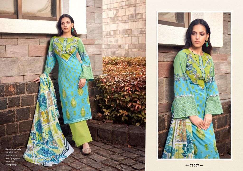 AALIYA BY SELTOS 78001 TO 78008 SERIES BEAUTIFUL SUITS COLORFUL STYLISH FANCY CASUAL WEAR & ETHNIC WEAR PURE CAMBRIC DIGITAL PRINT DRESSES AT WHOLESALE PRICE