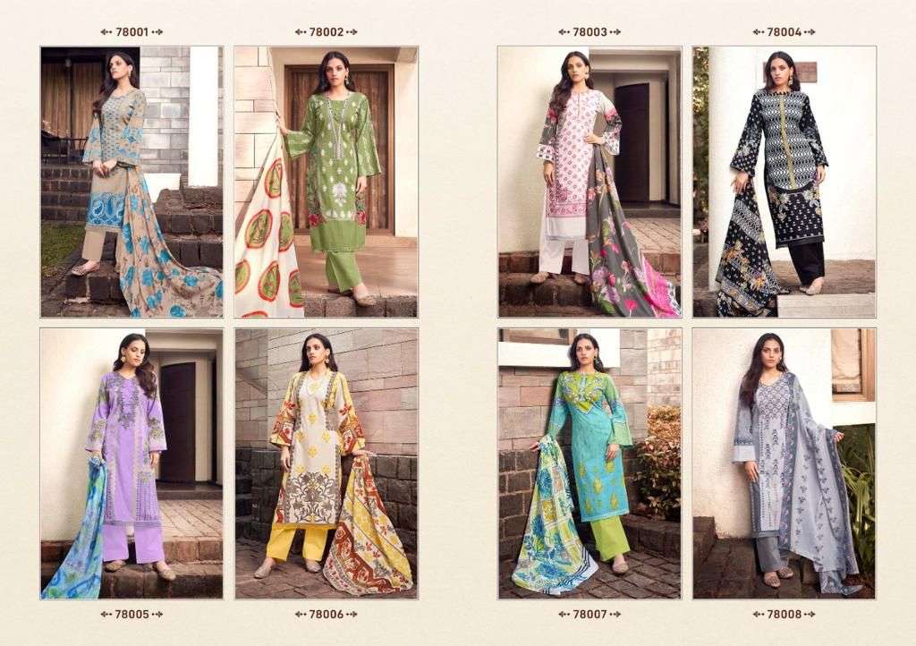 AALIYA BY SELTOS 78001 TO 78008 SERIES BEAUTIFUL SUITS COLORFUL STYLISH FANCY CASUAL WEAR & ETHNIC WEAR PURE CAMBRIC DIGITAL PRINT DRESSES AT WHOLESALE PRICE