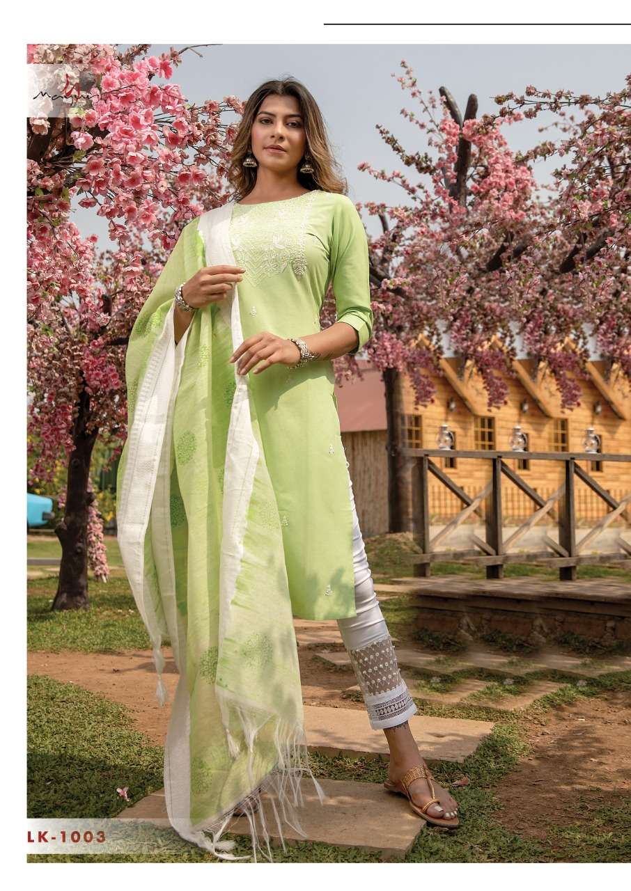 LUCKNOWI VOL-3 BY MAYUR FASHION 1001 TO 1004 SERIES BEAUTIFUL SUITS COLORFUL STYLISH FANCY CASUAL WEAR & ETHNIC WEAR PREMIUM COTTON DRESSES AT WHOLESALE PRICE