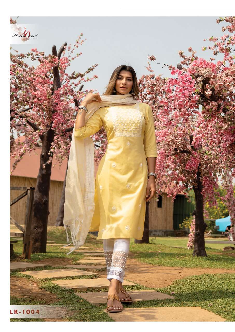 LUCKNOWI VOL-3 BY MAYUR FASHION 1001 TO 1004 SERIES BEAUTIFUL SUITS COLORFUL STYLISH FANCY CASUAL WEAR & ETHNIC WEAR PREMIUM COTTON DRESSES AT WHOLESALE PRICE