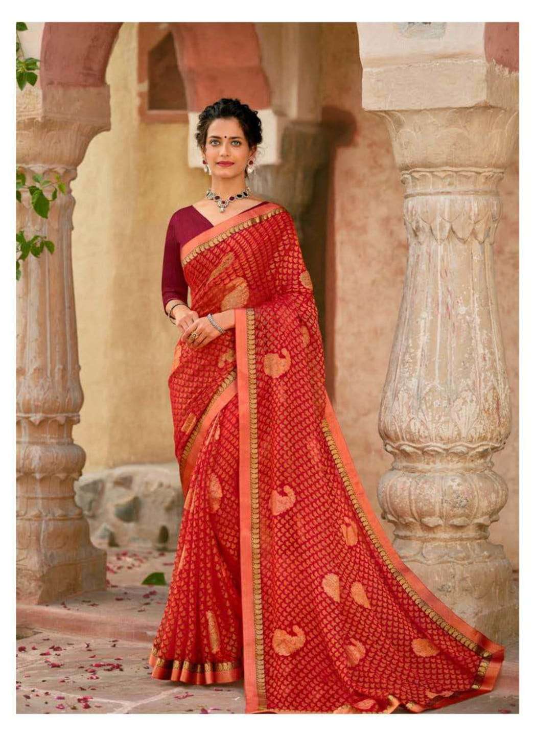 NIGHT QUEEN BY ANTRA 82201 TO 82210 SERIES INDIAN TRADITIONAL WEAR COLLECTION BEAUTIFUL STYLISH FANCY COLORFUL PARTY WEAR & OCCASIONAL WEAR BRASSO PRINT SAREES AT WHOLESALE PRICE