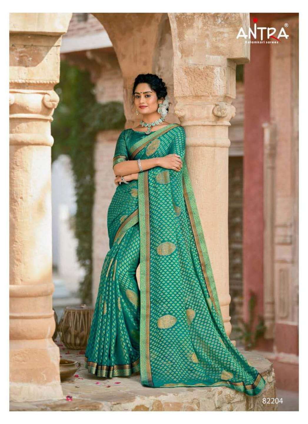 NIGHT QUEEN BY ANTRA 82201 TO 82210 SERIES INDIAN TRADITIONAL WEAR COLLECTION BEAUTIFUL STYLISH FANCY COLORFUL PARTY WEAR & OCCASIONAL WEAR BRASSO PRINT SAREES AT WHOLESALE PRICE