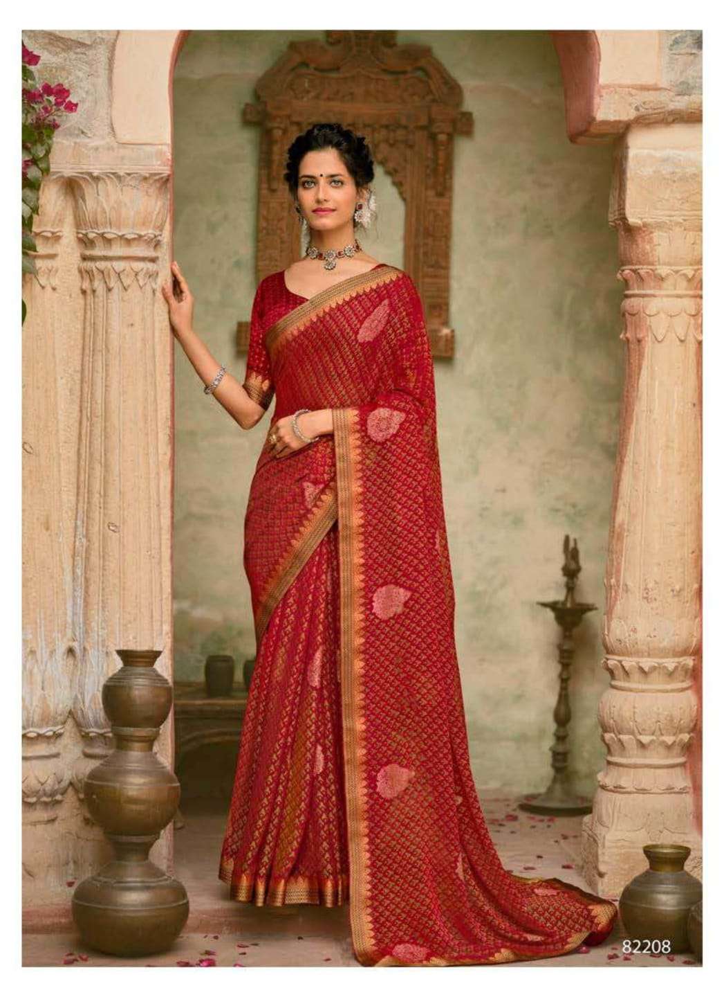 NIGHT QUEEN BY ANTRA 82201 TO 82210 SERIES INDIAN TRADITIONAL WEAR COLLECTION BEAUTIFUL STYLISH FANCY COLORFUL PARTY WEAR & OCCASIONAL WEAR BRASSO PRINT SAREES AT WHOLESALE PRICE