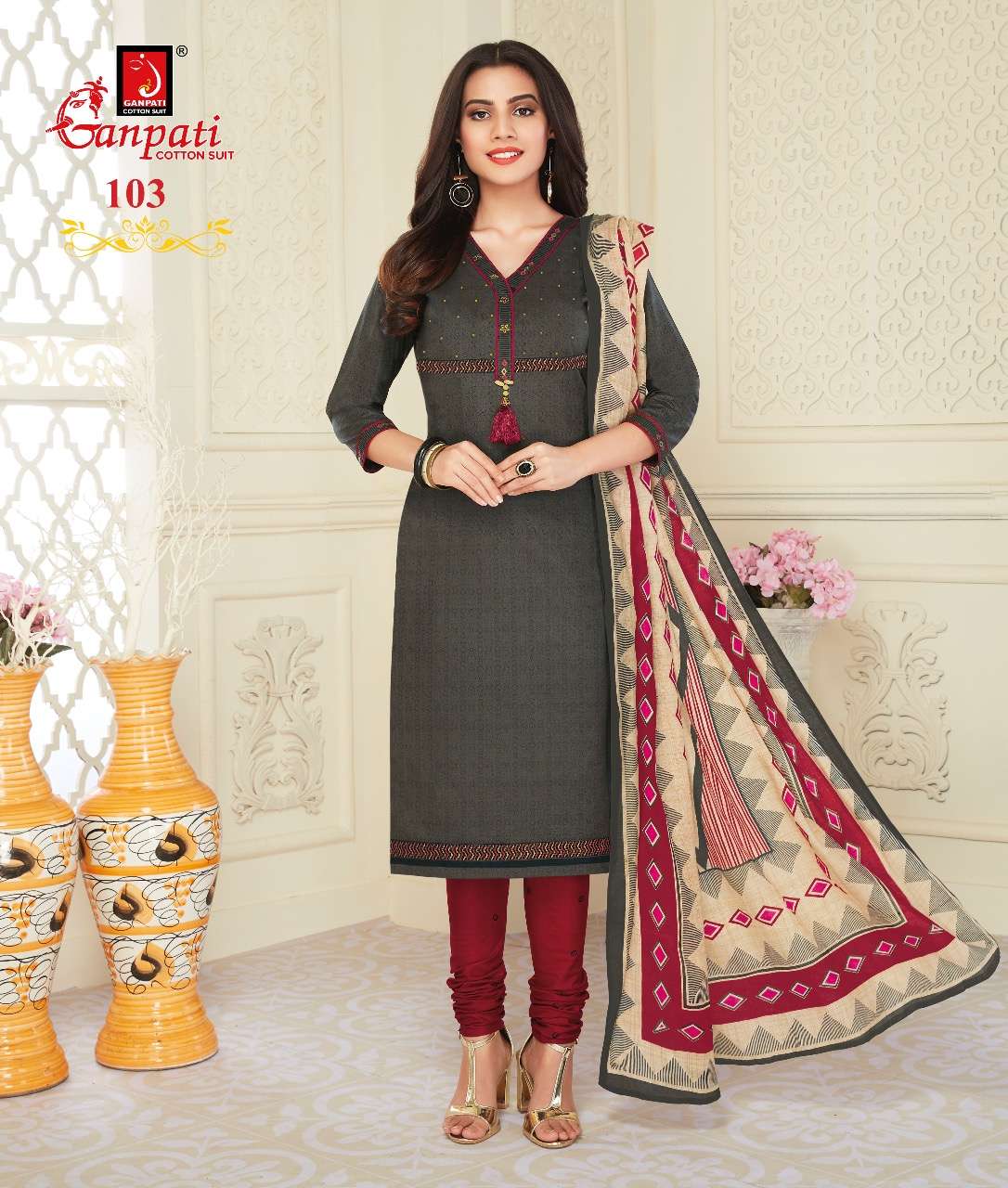 Jeeya Vol-6 By Ganpati Cotton Suits 601 To 615 Series Beautiful Suits Colorful Stylish Fancy Casual Wear & Ethnic Wear Cotton Dresses At Wholesale Price
