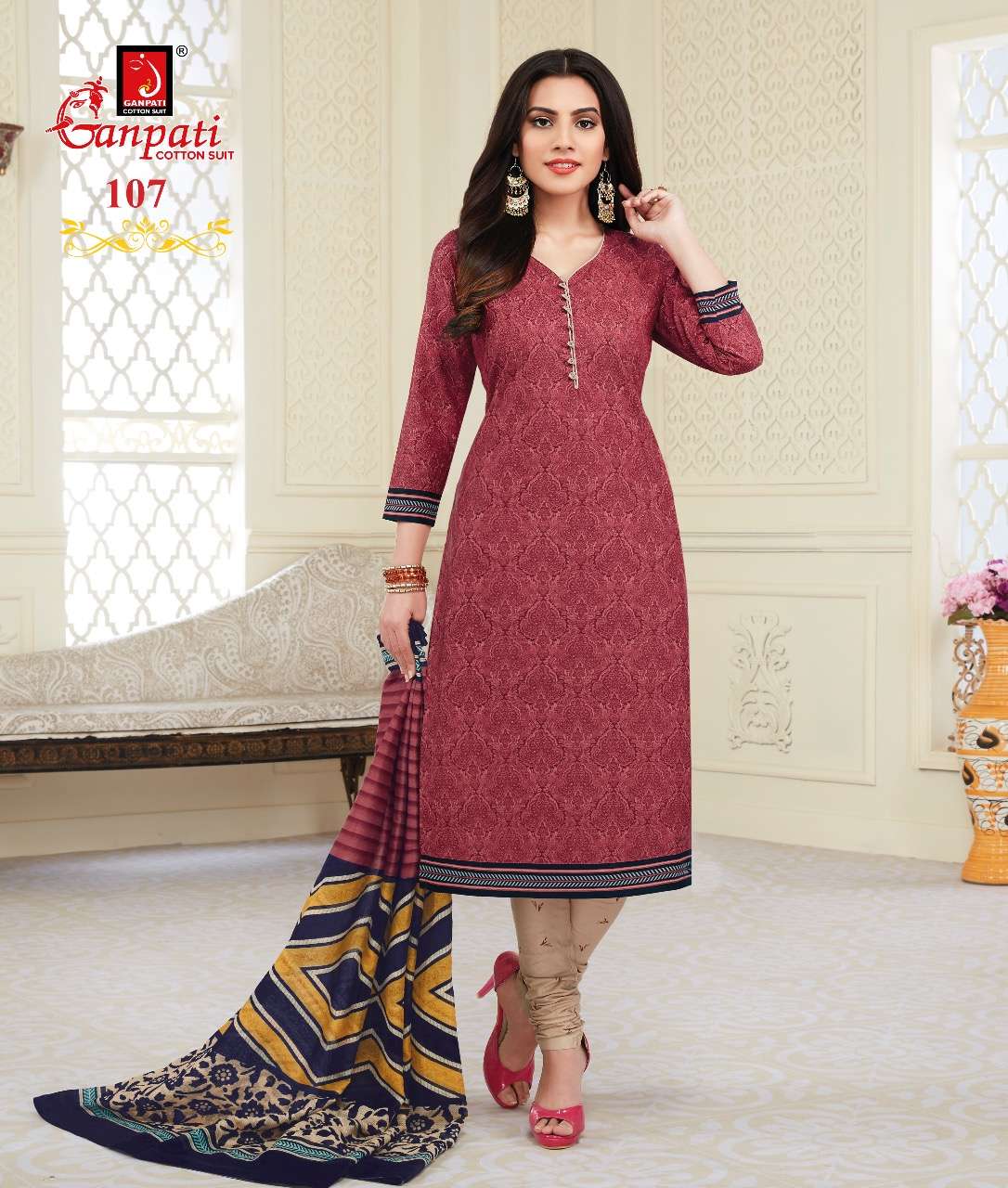 Jeeya Vol-6 By Ganpati Cotton Suits 601 To 615 Series Beautiful Suits Colorful Stylish Fancy Casual Wear & Ethnic Wear Cotton Dresses At Wholesale Price