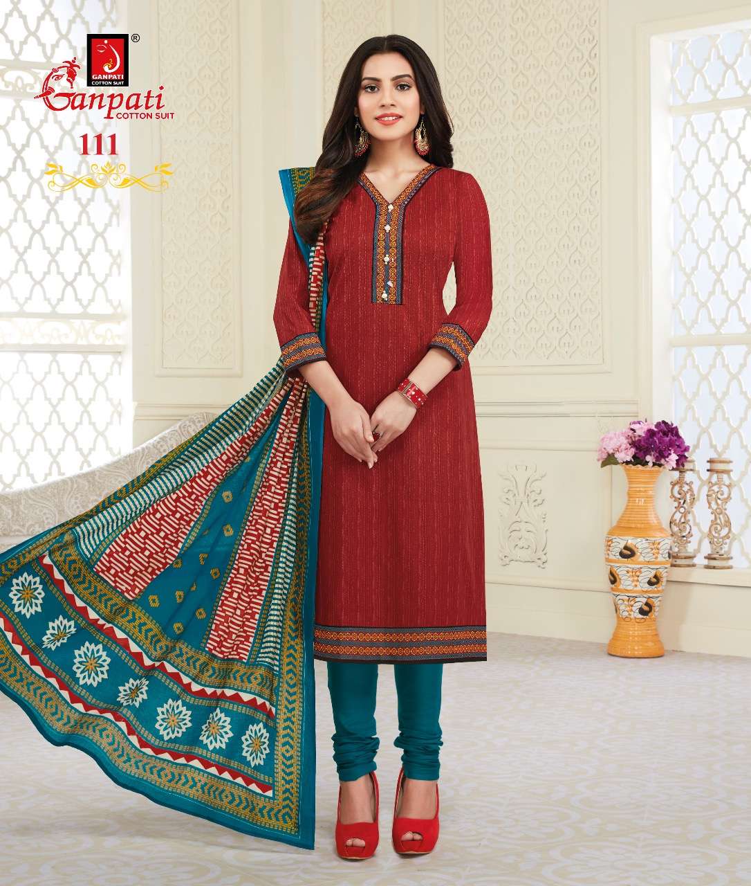 Jeeya Vol-6 By Ganpati Cotton Suits 601 To 615 Series Beautiful Suits Colorful Stylish Fancy Casual Wear & Ethnic Wear Cotton Dresses At Wholesale Price