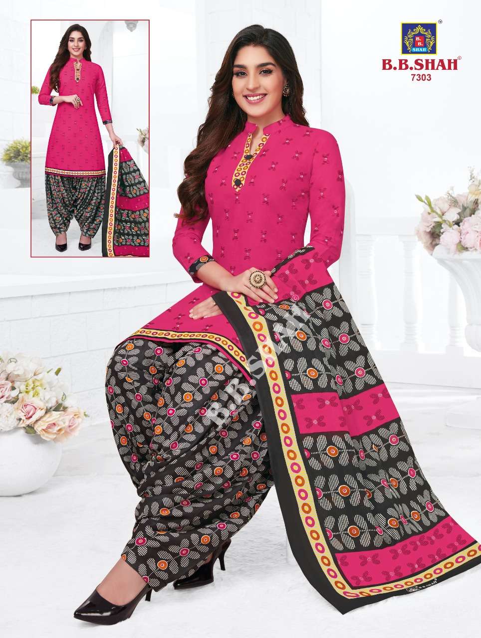 NAAYRAA VOL-3 BY B B SHAH 7301 TO 7336 SERIES BEAUTIFUL STYLISH SUITS FANCY COLORFUL CASUAL WEAR & ETHNIC WEAR & READY TO WEAR PURE COTTON PRINTED DRESSES AT WHOLESALE PRICE