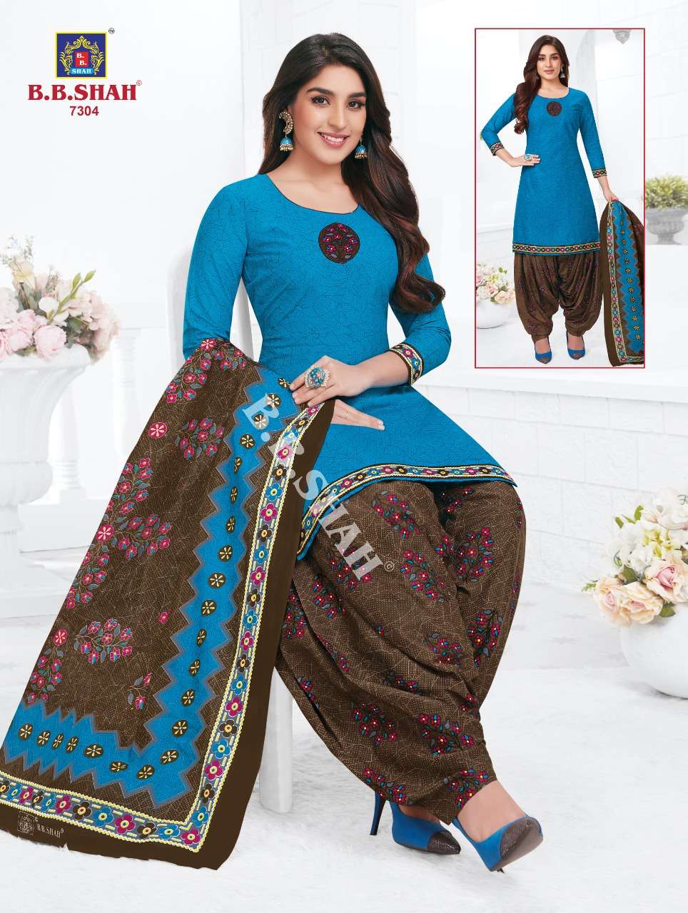 NAAYRAA VOL-3 BY B B SHAH 7301 TO 7336 SERIES BEAUTIFUL STYLISH SUITS FANCY COLORFUL CASUAL WEAR & ETHNIC WEAR & READY TO WEAR PURE COTTON PRINTED DRESSES AT WHOLESALE PRICE