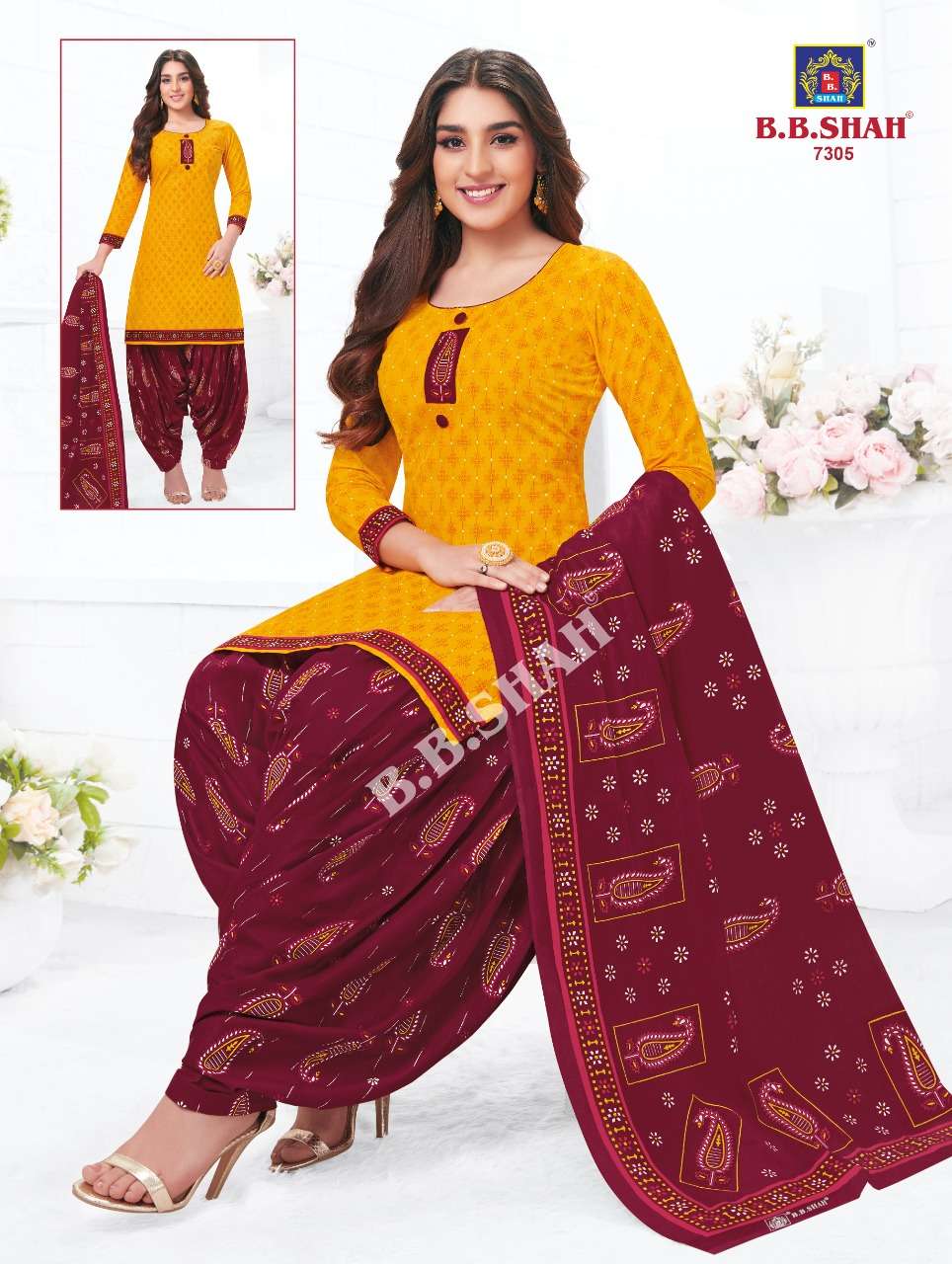 NAAYRAA VOL-3 BY B B SHAH 7301 TO 7336 SERIES BEAUTIFUL STYLISH SUITS FANCY COLORFUL CASUAL WEAR & ETHNIC WEAR & READY TO WEAR PURE COTTON PRINTED DRESSES AT WHOLESALE PRICE