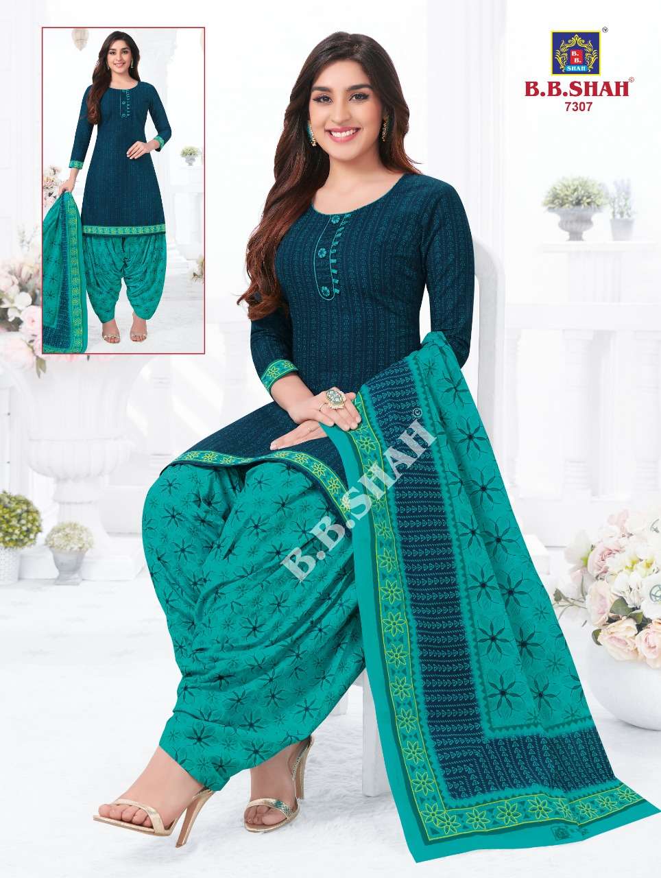 NAAYRAA VOL-3 BY B B SHAH 7301 TO 7336 SERIES BEAUTIFUL STYLISH SUITS FANCY COLORFUL CASUAL WEAR & ETHNIC WEAR & READY TO WEAR PURE COTTON PRINTED DRESSES AT WHOLESALE PRICE