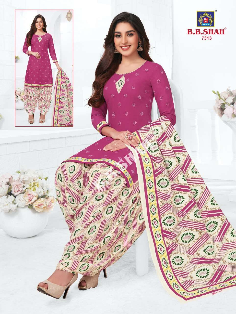 NAAYRAA VOL-3 BY B B SHAH 7301 TO 7336 SERIES BEAUTIFUL STYLISH SUITS FANCY COLORFUL CASUAL WEAR & ETHNIC WEAR & READY TO WEAR PURE COTTON PRINTED DRESSES AT WHOLESALE PRICE
