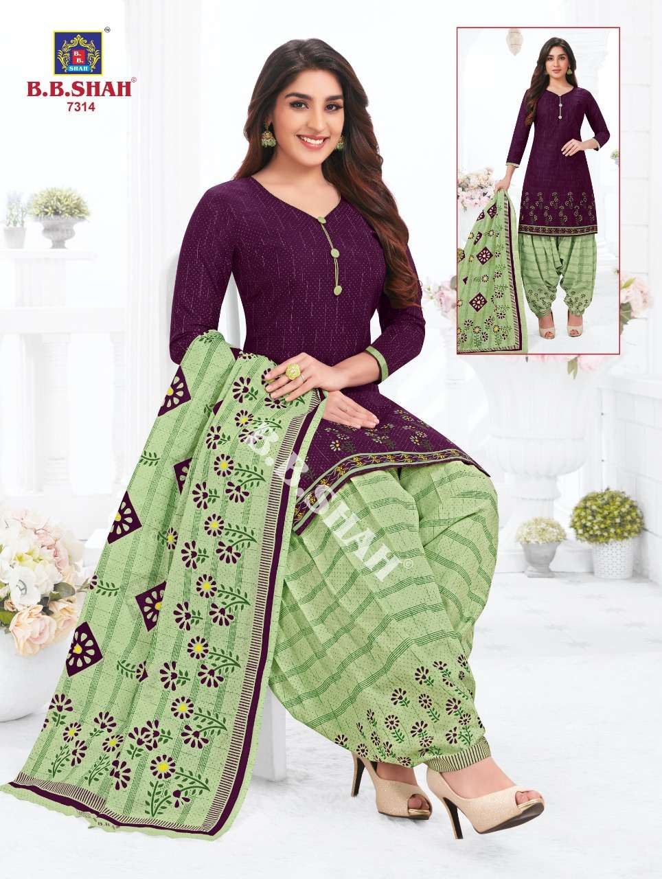 NAAYRAA VOL-3 BY B B SHAH 7301 TO 7336 SERIES BEAUTIFUL STYLISH SUITS FANCY COLORFUL CASUAL WEAR & ETHNIC WEAR & READY TO WEAR PURE COTTON PRINTED DRESSES AT WHOLESALE PRICE