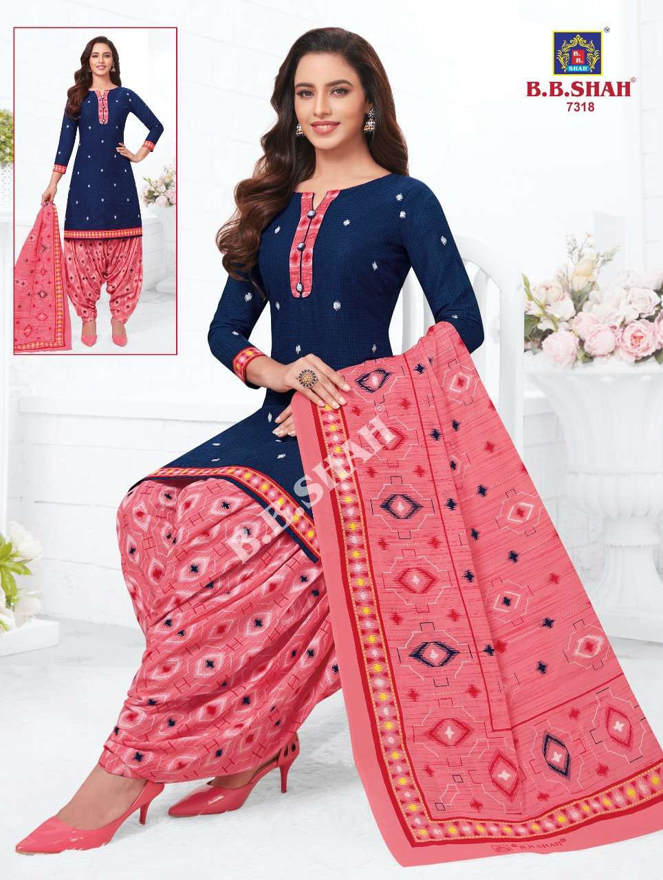 NAAYRAA VOL-3 BY B B SHAH 7301 TO 7336 SERIES BEAUTIFUL STYLISH SUITS FANCY COLORFUL CASUAL WEAR & ETHNIC WEAR & READY TO WEAR PURE COTTON PRINTED DRESSES AT WHOLESALE PRICE