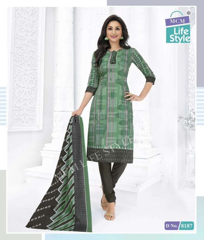 PRIYALAXMI VOL-23 BY MCM LIFESTYLE 8181 TO 8204 SERIES DESIGNER WEDDING COLLECTION BEAUTIFUL STYLISH FANCY COLORFUL PARTY WEAR & OCCASIONAL WEAR PURE COTTON PRINT DRESSES AT WHOLESALE PRICE