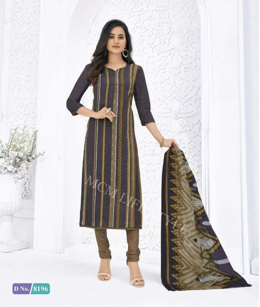 PRIYALAXMI VOL-23 BY MCM LIFESTYLE 8181 TO 8204 SERIES DESIGNER WEDDING COLLECTION BEAUTIFUL STYLISH FANCY COLORFUL PARTY WEAR & OCCASIONAL WEAR PURE COTTON PRINT DRESSES AT WHOLESALE PRICE