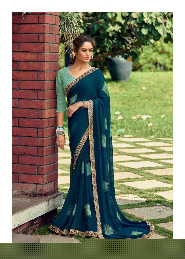 SUHANI BY KASHVI CREATION 49001 TO 49010 SERIES INDIAN TRADITIONAL WEAR COLLECTION BEAUTIFUL STYLISH FANCY COLORFUL PARTY WEAR & OCCASIONAL WEAR GEORGETTE SAREES AT WHOLESALE PRICE