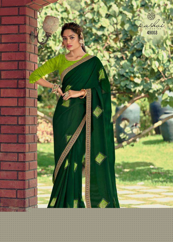 SUHANI BY KASHVI CREATION 49001 TO 49010 SERIES INDIAN TRADITIONAL WEAR COLLECTION BEAUTIFUL STYLISH FANCY COLORFUL PARTY WEAR & OCCASIONAL WEAR GEORGETTE SAREES AT WHOLESALE PRICE