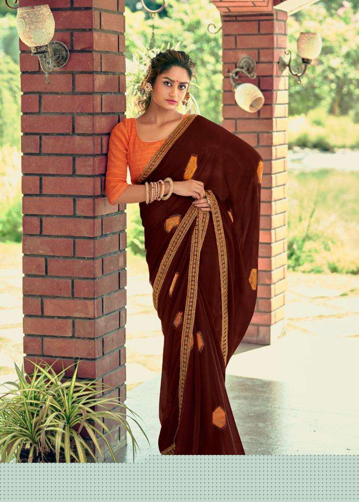 SUHANI BY KASHVI CREATION 49001 TO 49010 SERIES INDIAN TRADITIONAL WEAR COLLECTION BEAUTIFUL STYLISH FANCY COLORFUL PARTY WEAR & OCCASIONAL WEAR GEORGETTE SAREES AT WHOLESALE PRICE