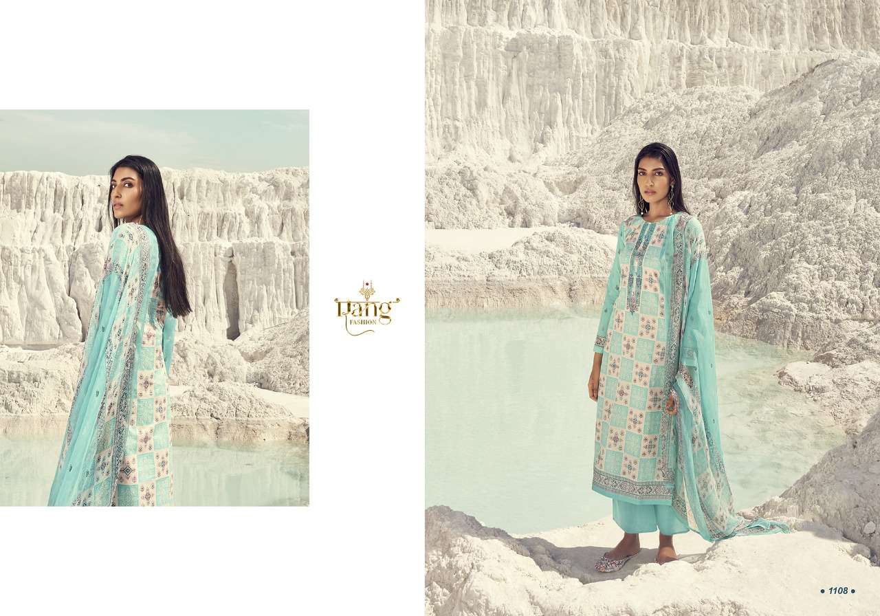 WHITE PEARL BY RANG FASHION 1101 TO 1108 SERIES BEAUTIFUL SUITS COLORFUL STYLISH FANCY CASUAL WEAR & ETHNIC WEAR PURE LAWN COTTON DIGITAL PRINT DRESSES AT WHOLESALE PRICE