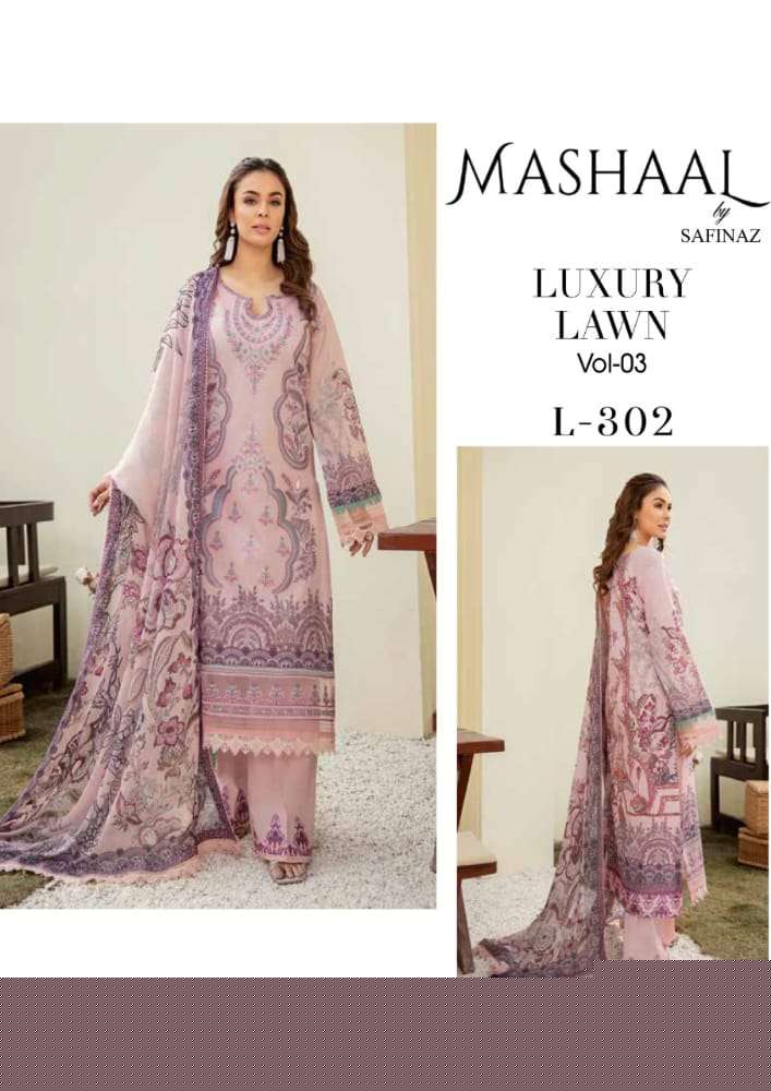 Mashaal By Safinaz Beautiful Pakistani Suits Colorful Stylish Fancy Casual Wear & Ethnic Wear Pure Lawn Cotton Embroidered Dresses At Wholesale Price