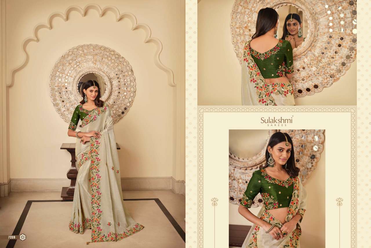 SHRIVALLI BY SULAKSHMI 7201 TO 7214 SERIES INDIAN TRADITIONAL WEAR COLLECTION BEAUTIFUL STYLISH FANCY COLORFUL PARTY WEAR & OCCASIONAL WEAR FANCY SAREES AT WHOLESALE PRICE