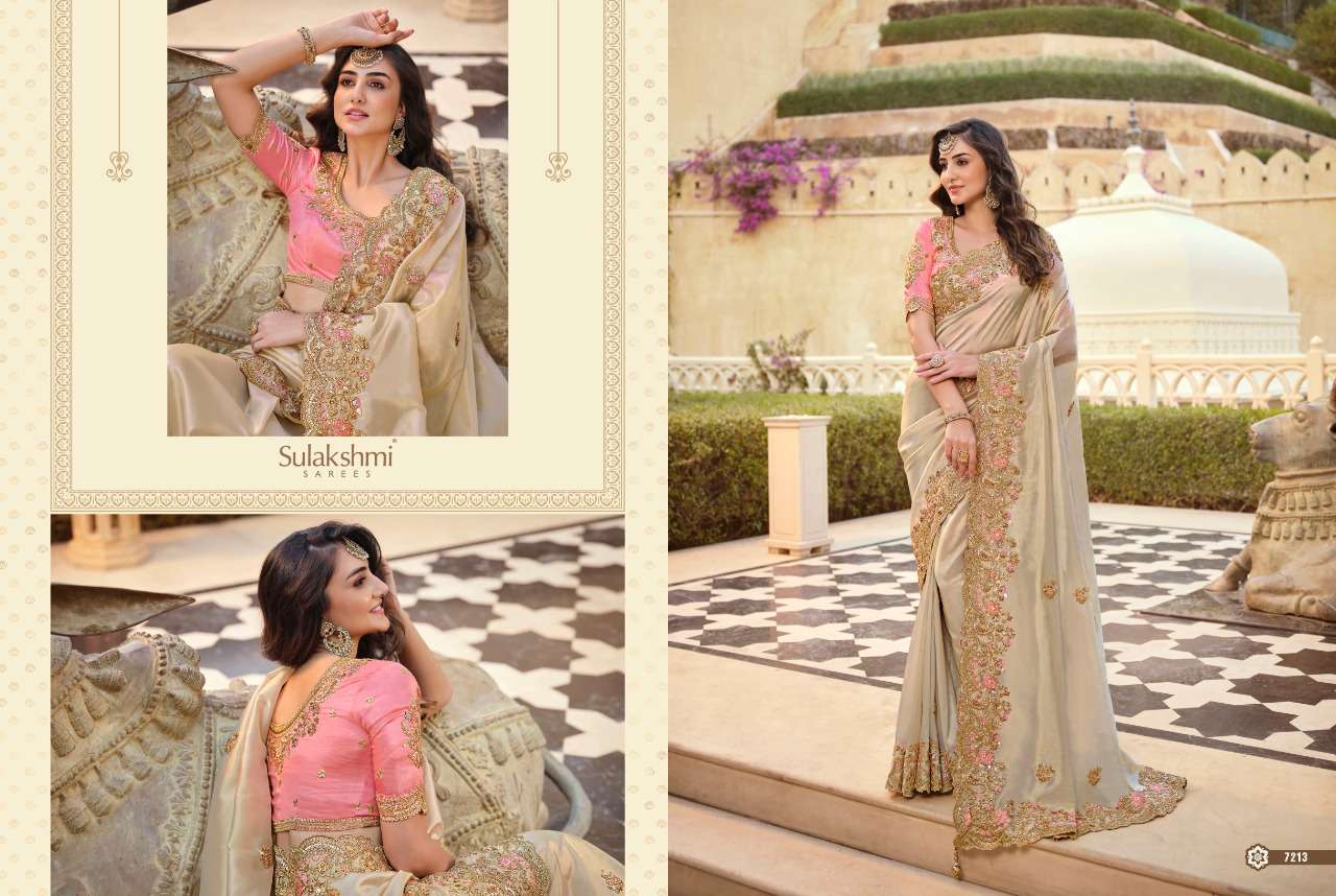 SHRIVALLI BY SULAKSHMI 7201 TO 7214 SERIES INDIAN TRADITIONAL WEAR COLLECTION BEAUTIFUL STYLISH FANCY COLORFUL PARTY WEAR & OCCASIONAL WEAR FANCY SAREES AT WHOLESALE PRICE