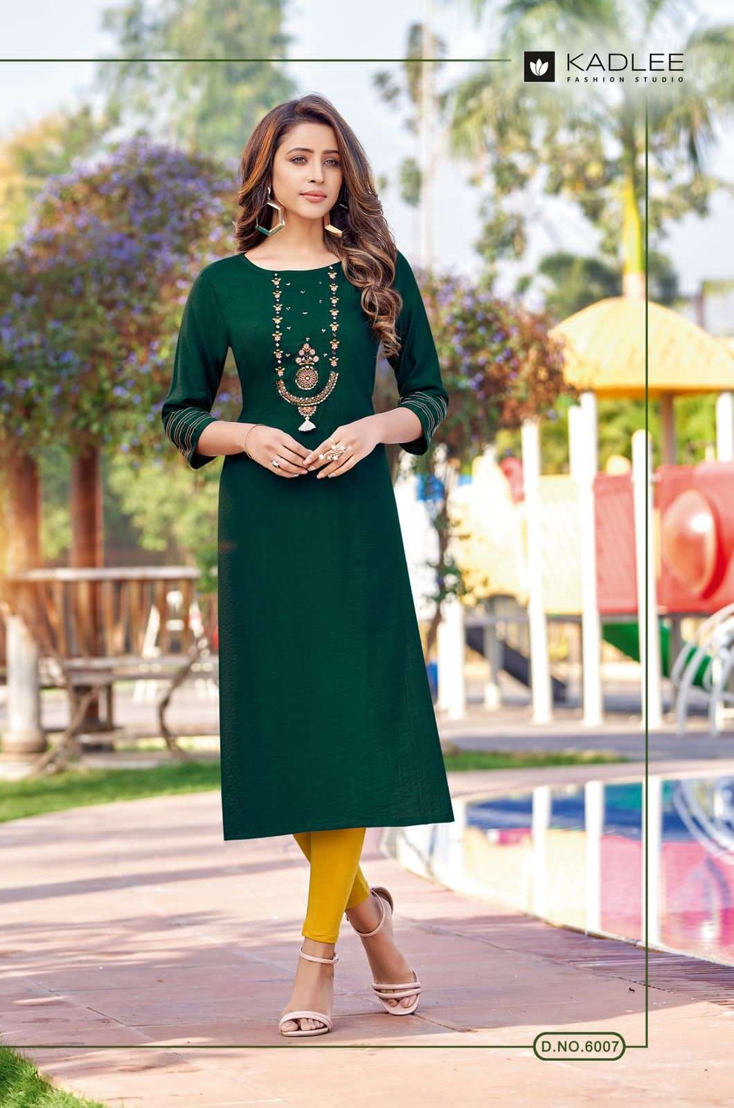 MOONLIGHT VOL-2 BY KADLEE 6007 TO 6012 SERIES DESIGNER STYLISH FANCY COLORFUL BEAUTIFUL PARTY WEAR & ETHNIC WEAR COLLECTION NYLON VISCOSE KURTIS AT WHOLESALE PRICE