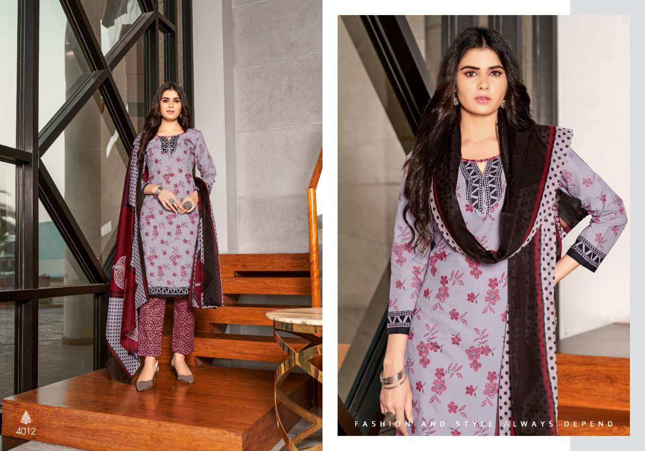 BHOOM BHOOM VOL-41 BY SWEETY FASHION 4001 TO 4012 SERIES BEAUTIFUL SUITS STYLISH FANCY COLORFUL CASUAL WEAR & ETHNIC WEAR SOFT COTTON PRINTED DRESSES AT WHOLESALE PRICE