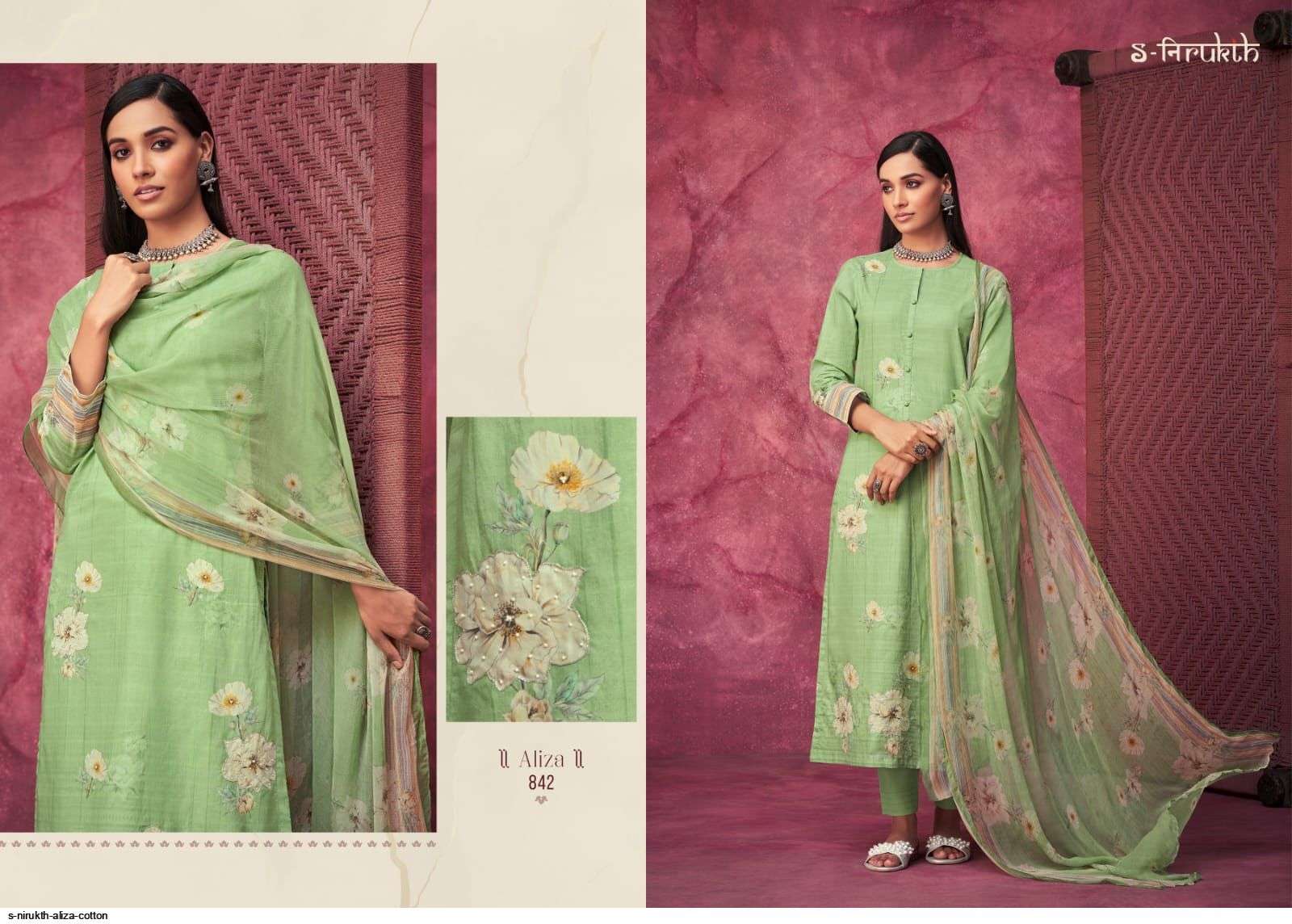 ALIZA VOL-2 BY S-NIRUKTH BEAUTIFUL SUITS COLORFUL STYLISH FANCY CASUAL WEAR & ETHNIC WEAR COTTON PRINT DRESSES AT WHOLESALE PRICE