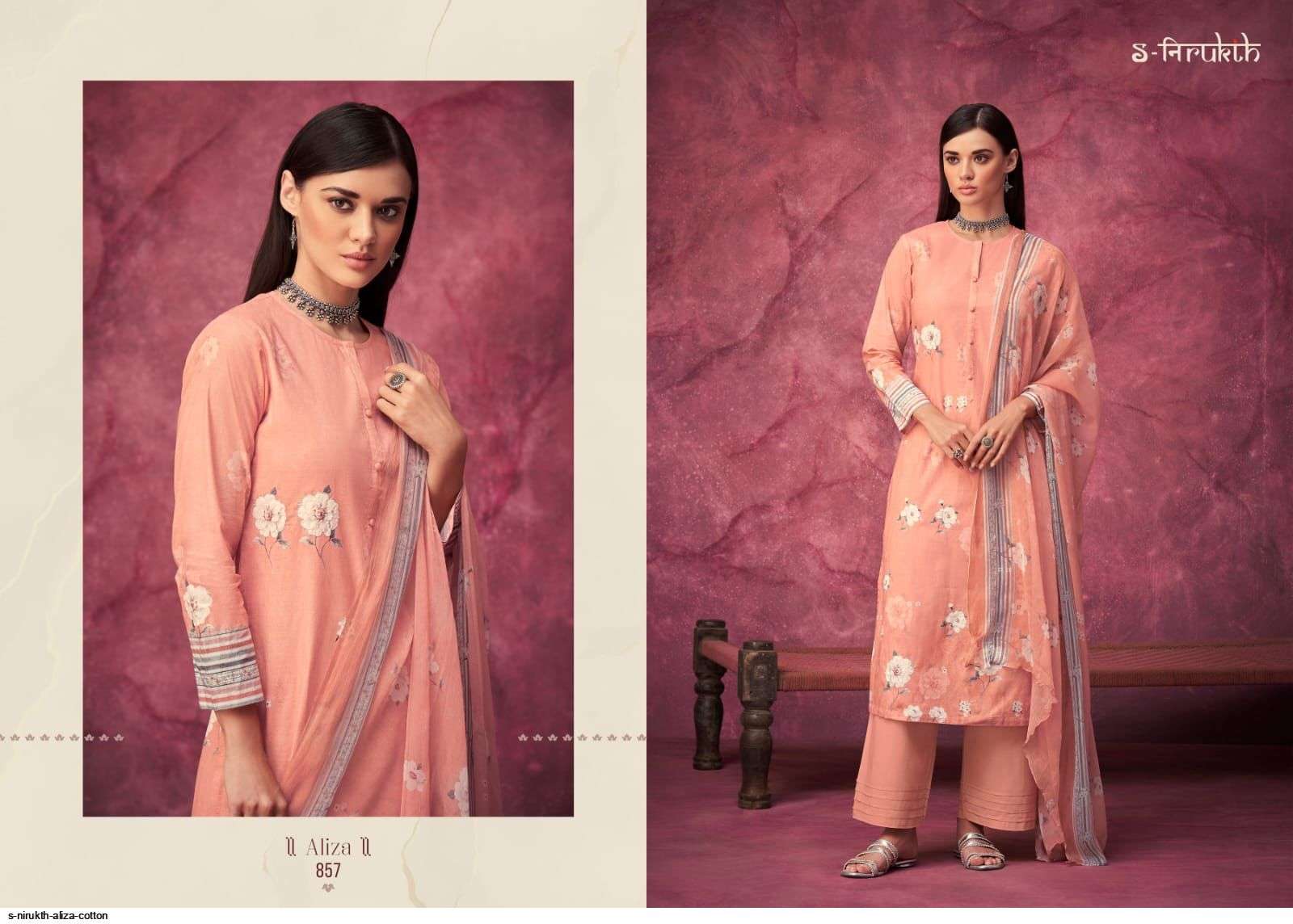 ALIZA VOL-2 BY S-NIRUKTH BEAUTIFUL SUITS COLORFUL STYLISH FANCY CASUAL WEAR & ETHNIC WEAR COTTON PRINT DRESSES AT WHOLESALE PRICE