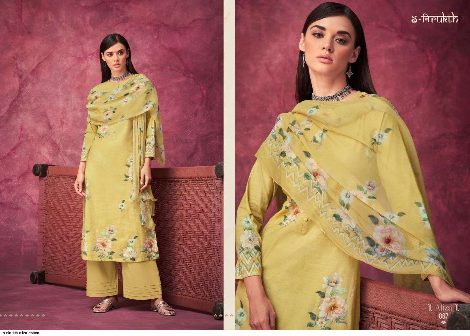 ALIZA VOL-2 BY S-NIRUKTH BEAUTIFUL SUITS COLORFUL STYLISH FANCY CASUAL WEAR & ETHNIC WEAR COTTON PRINT DRESSES AT WHOLESALE PRICE